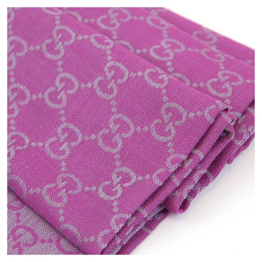 Gucci wool silk GG scarf